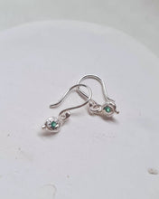 Load image into Gallery viewer, Future Artifacts Mini Emerald Drop Earrings