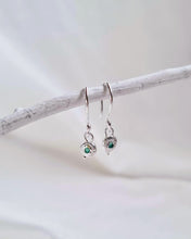 Load image into Gallery viewer, Future Artifacts Mini Emerald Drop Earrings