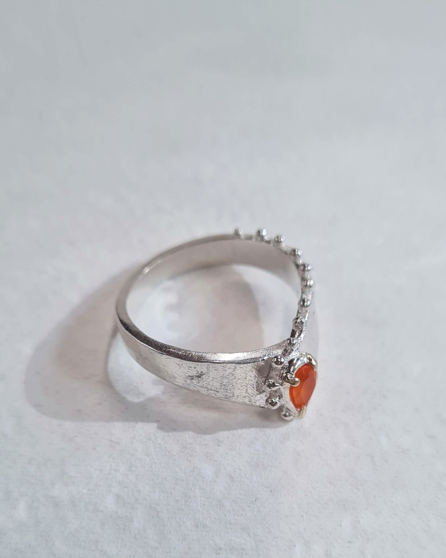 Future Artifacts Carnelian Pear Ring