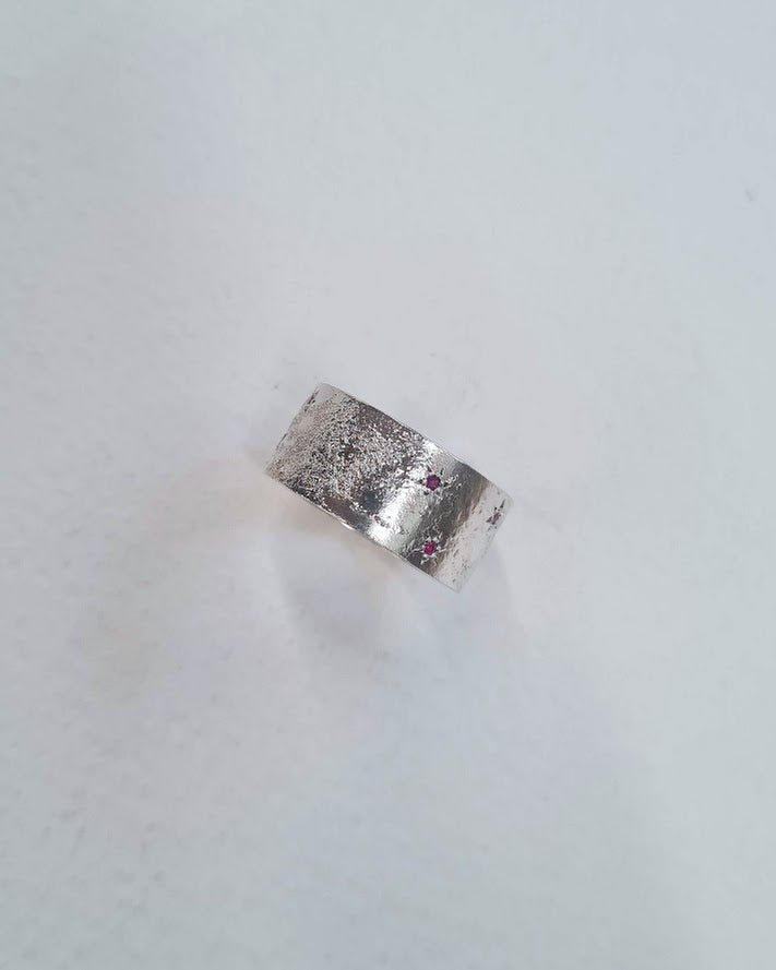 Future Artifacts Ruby Stardust Ring