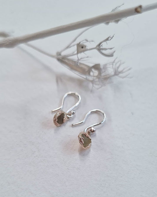 Future Artifacts Molten Diamond Sliver Drop Earrings