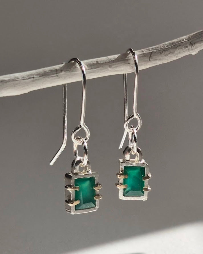 Future Artifacts Caged Green Onyx Drops