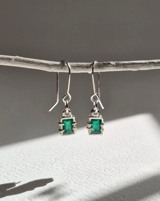 Future Artifacts Caged Green Onyx Drops