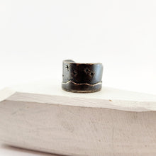 Load image into Gallery viewer, Matariki Maunga Ring in Oxidised Silver