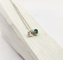 Load image into Gallery viewer, Briar Bud Necklace - Sterling Silver & Green Onyx