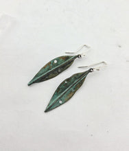 Load image into Gallery viewer, Pōhutakawa Leaf Pendant Earrings - Bronze