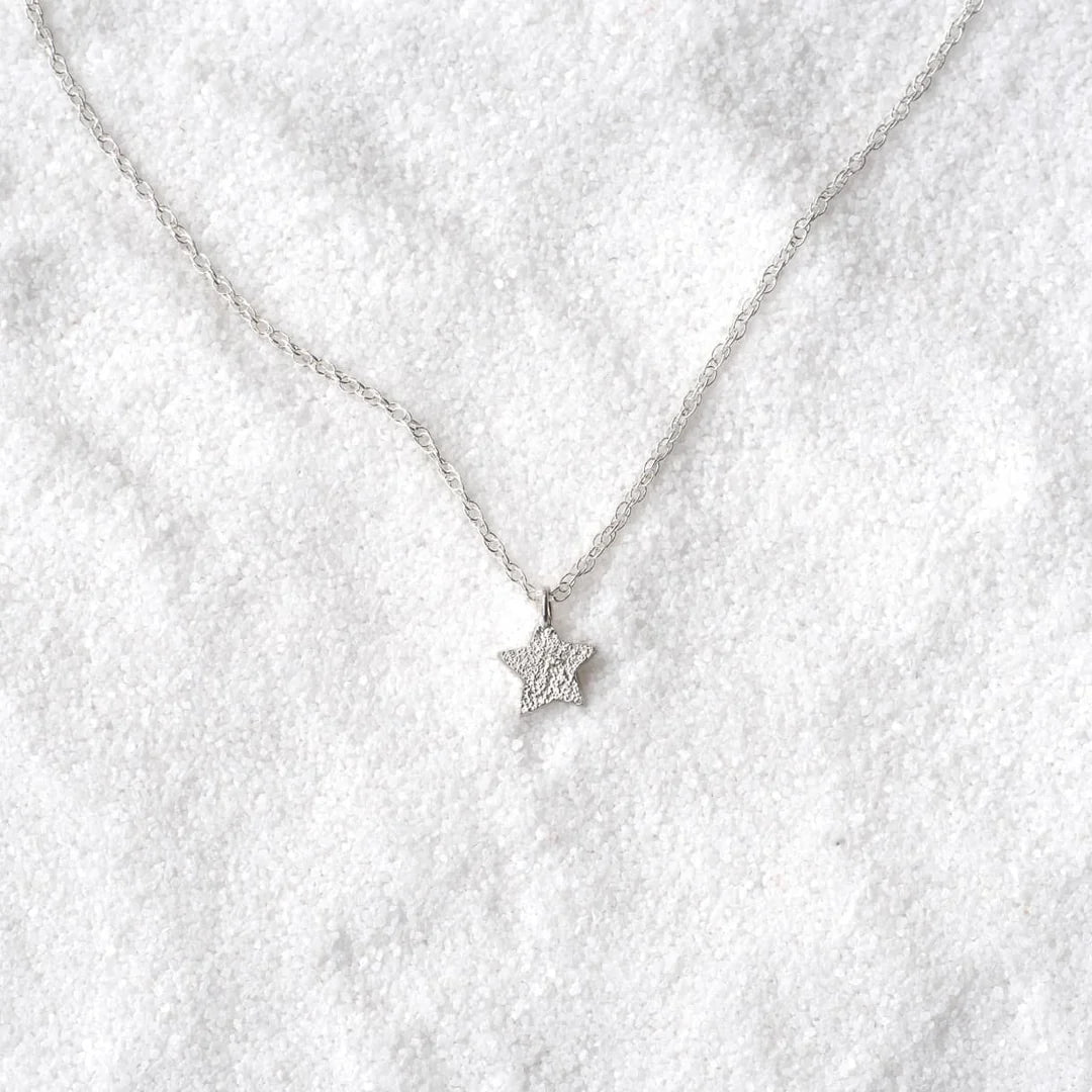 Dusted Single Star Necklace