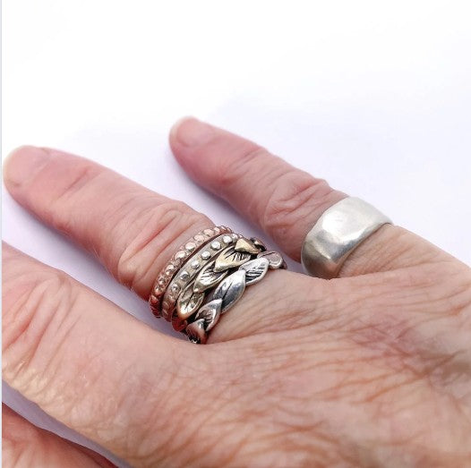 Fluid Stacking Ring - Sterling Silver