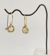 Load image into Gallery viewer, Future Artifacts Moonstone Pear Drop Earrings
