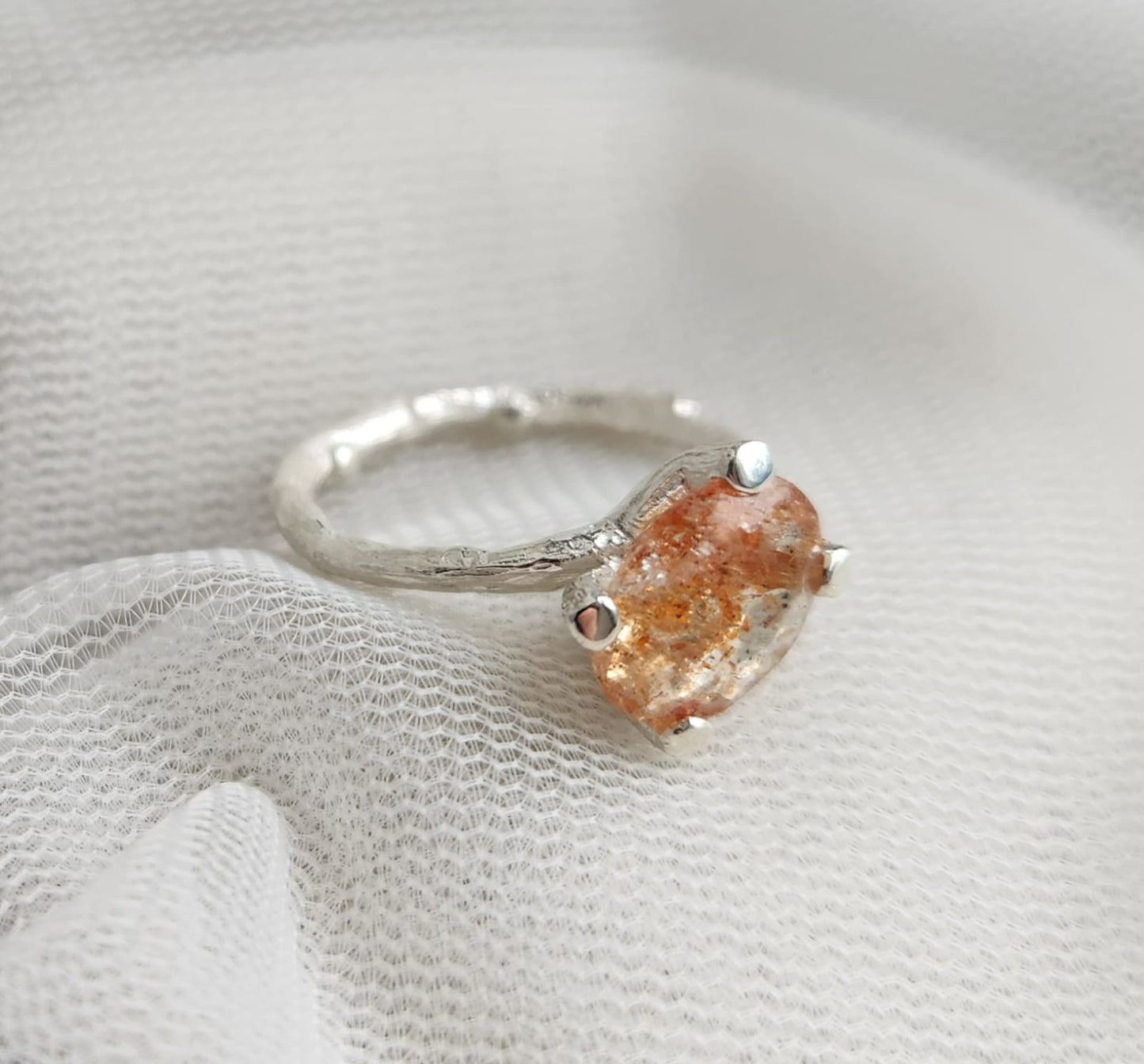 Briar Roots Ring - Sterling Silver & Sunstone