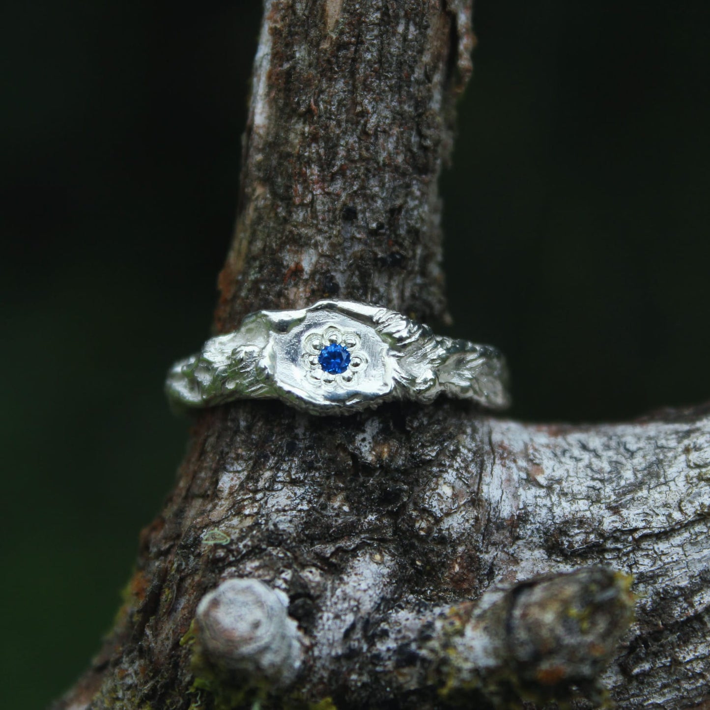 Mirror Lake Signet - Spinel & Sterling Silver