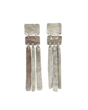 Load image into Gallery viewer, Abstract Geo Drop Sterling Silver Earrings