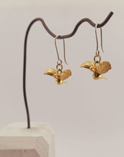 Load image into Gallery viewer, Brass Canary Earrings