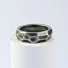 Load image into Gallery viewer, The Angle Ring is a signature design from NZ jeweller Buster Collins. A chunky and comfortable ring in sterling silver or warm bronze.