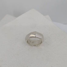 Load image into Gallery viewer, The Angle Ring is a signature design from NZ jeweller Buster Collins. A chunky and comfortable ring in sterling silver or warm bronze.
