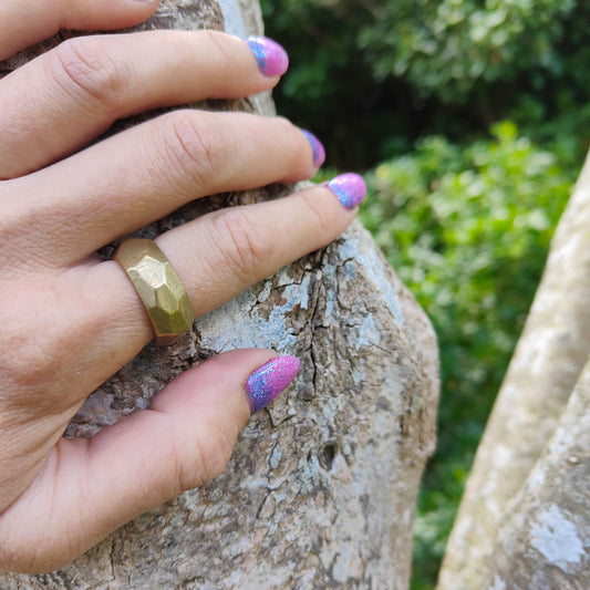 The Angle Ring by Buster Collins. Handcrafted quality NZ jewellery.