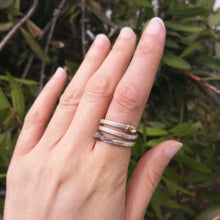 Load image into Gallery viewer, The Burnt and Live Match Stick ring as a wide double wrap open ring. An iconic design from NZ contemporary jeweller David McLeod. Available at Mason & Collins.
