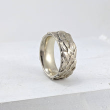 Load image into Gallery viewer, The Feather ring in bright sterling silver by The Wild. An iconic NZ jewellery brand that is hand made and beautifully finished.
