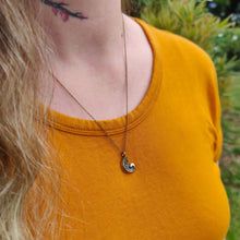 Load image into Gallery viewer, The Fern Frond Pendant from The Wild Jewellery is handmade in NZ in solid bronze.