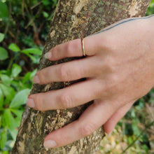 Load image into Gallery viewer, A simple rounded band of rose gold and sterling silver. Handcrafted in NZ by Buster Collins. Quality contemporary jewelry available at Mason & Collins.