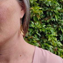 Load image into Gallery viewer, The Petal drop earrings by Buster Collins are a classic and beautiful statement pair. Hand crafted NZ made earrings at Mason and Collins.