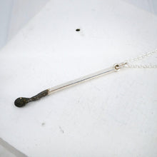 Load image into Gallery viewer, The Burnt Match pendant hand crafted by David McLeod, an icon in NZ jewellery.