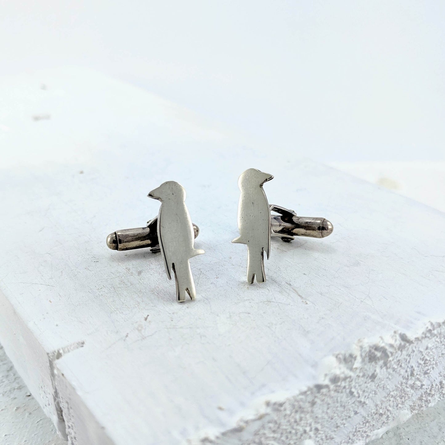 Raven Cufflinks - Silver
