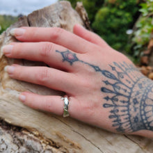Load image into Gallery viewer, The Tuna ring in sterling silver. Handmade NZ jewellery by Vaune Mason. Available at Mason and Collins.