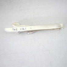 Load image into Gallery viewer, The Tuatara Tie Slide is hand crafted in sterling silver by The Wild Jewellery NZ.