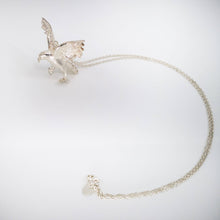 Load image into Gallery viewer, The Kea Pendant is hand made in solid sterling silver by The Wild Jewellery NZ.