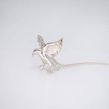 Load image into Gallery viewer, The Kea Pendant is hand made in solid sterling silver by The Wild Jewellery NZ.