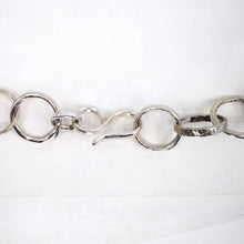 Load image into Gallery viewer, The Organic Tales necklace from Herbert and Wilks is hand crafted and finished each link at a time! Cast in solid sterling silver and bronze, this fabulous piece is a real statement.