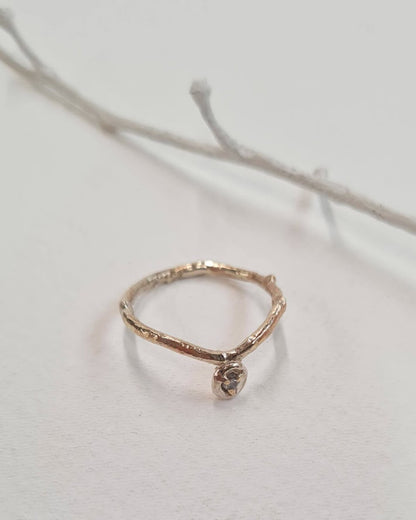 Future Artifacts Salt & Pepper Diamond Ring