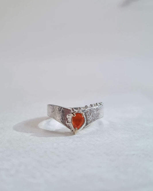 Future Artifacts Carnelian Pear Ring