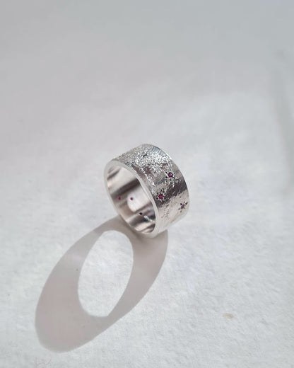Future Artifacts Ruby Stardust Ring