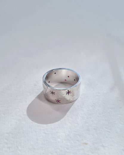 Future Artifacts Ruby Stardust Ring