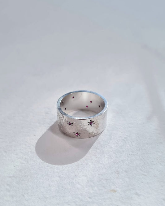 Future Artifacts Ruby Stardust Ring