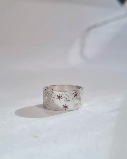 Future Artifacts Ruby Stardust Ring