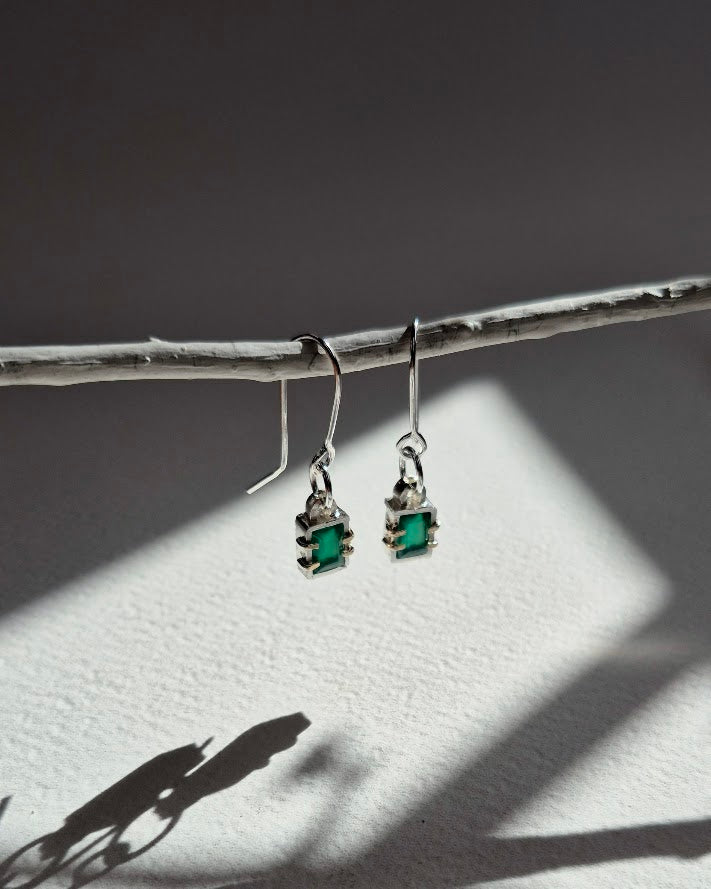 Future Artifacts Caged Green Onyx Drops