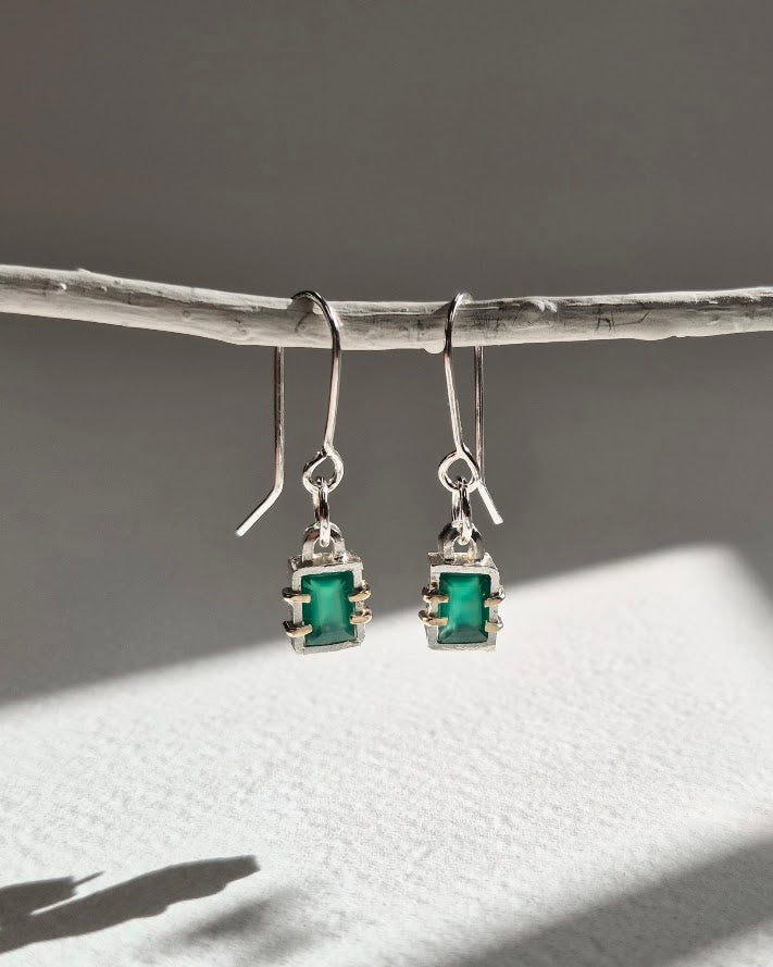 Future Artifacts Caged Green Onyx Drops