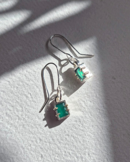 Future Artifacts Caged Green Onyx Drops