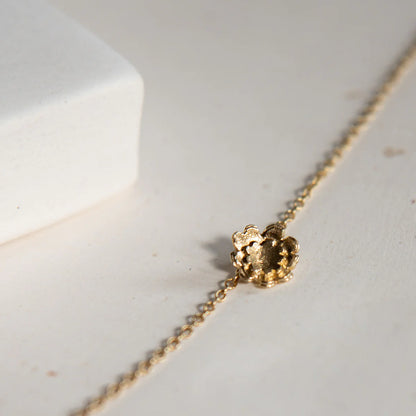 Briar Flower Necklace - Gold-Plated Sterling Silver