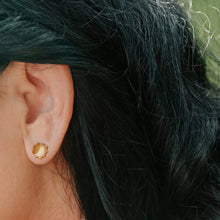 Load image into Gallery viewer, Briar Flower Medium Studs -  Gold-plated Sterling Silver
