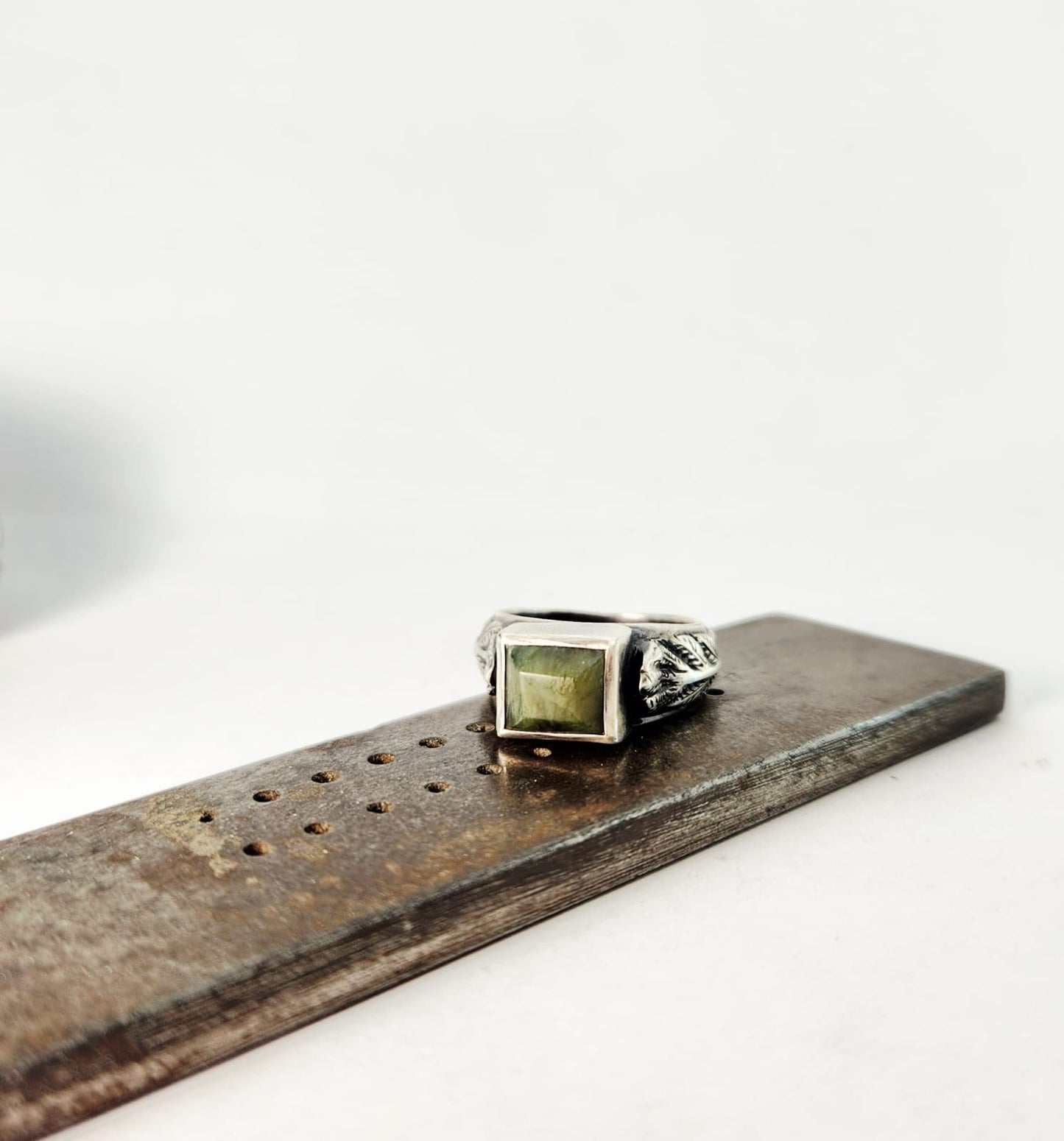 Fern Ring with Pounamu