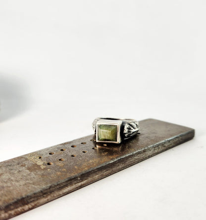 Fern Ring with Pounamu