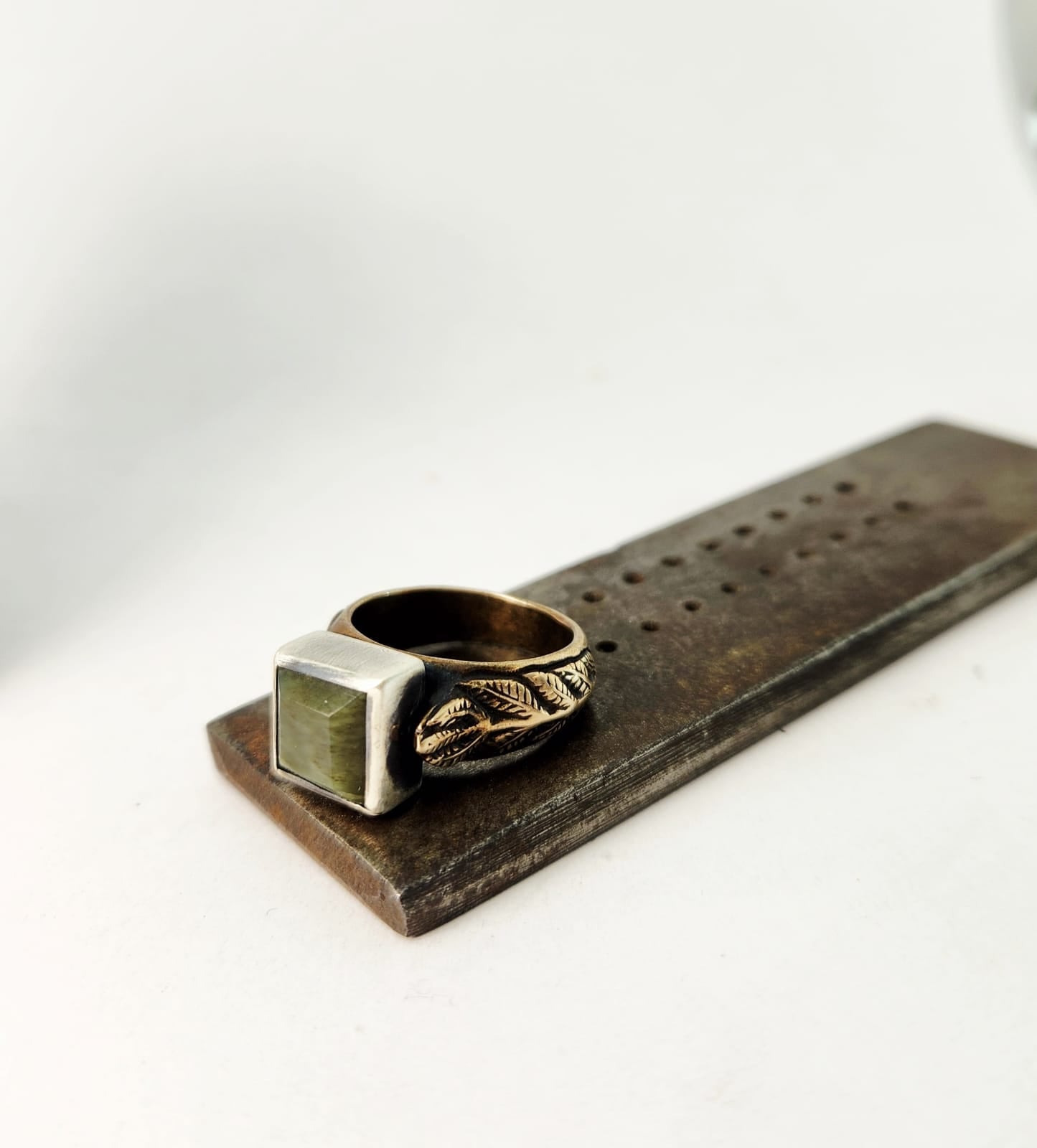Fern Ring with Pounamu