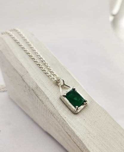 Future Artifacts Green Onyx Necklace