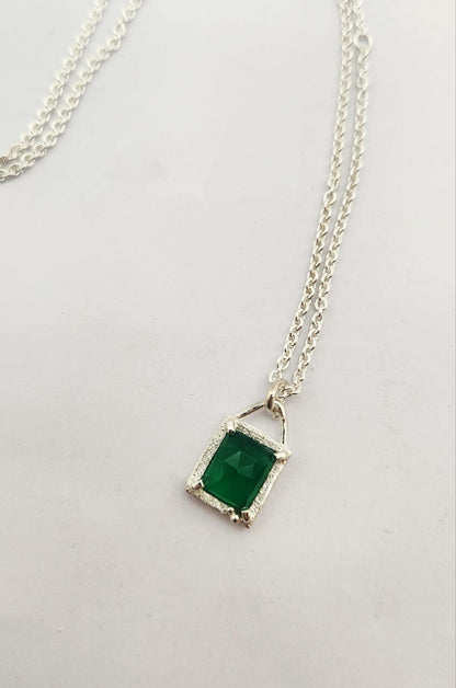 Future Artifacts Green Onyx Necklace