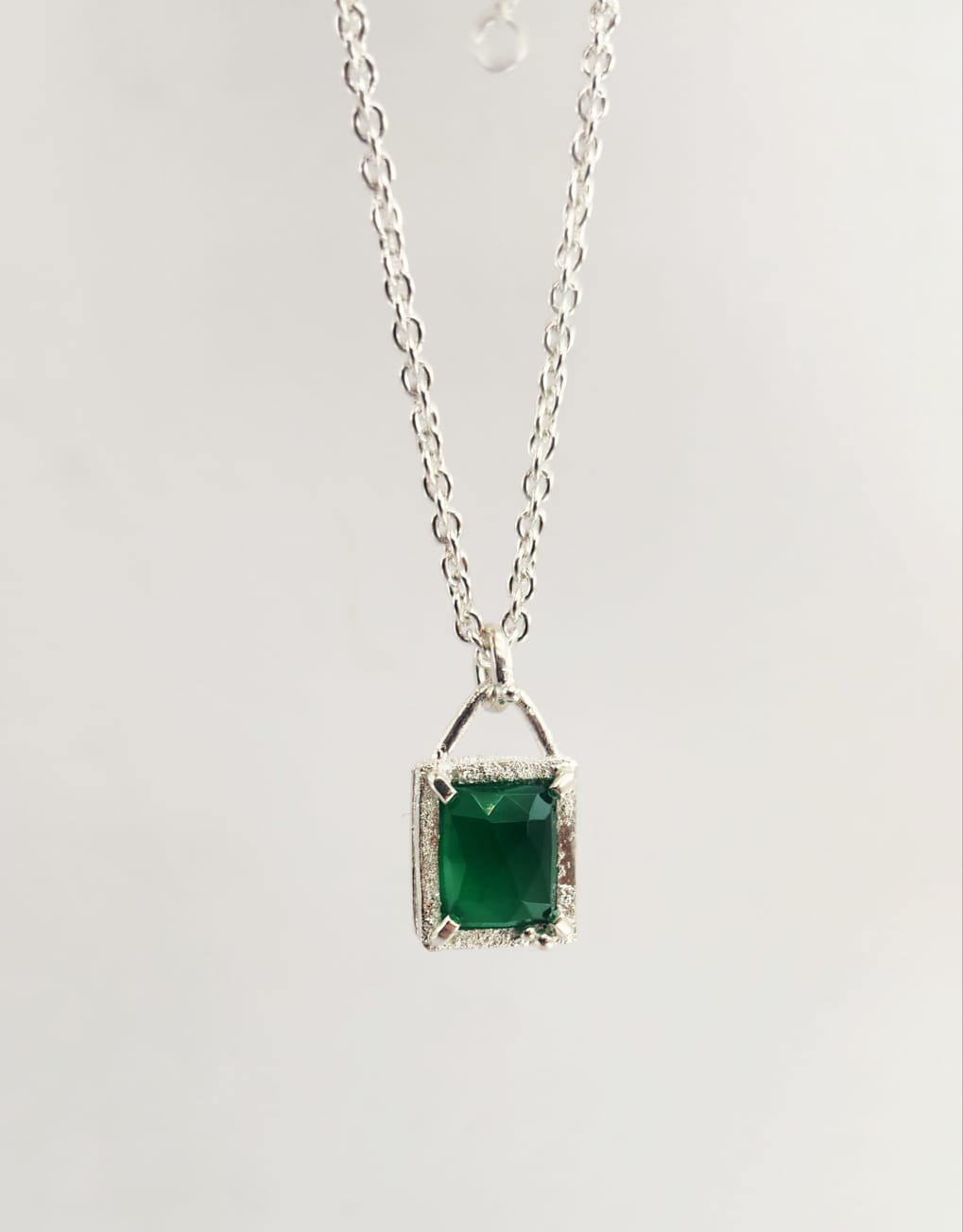 Future Artifacts Green Onyx Necklace