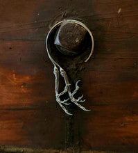 Load image into Gallery viewer, Dark Sparrow Hoop Earrings
